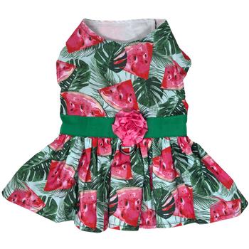 Rowdy Pals - Watermelon Hawaiian Dress w/ Leash
